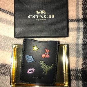 Coach Boxed Phone Pocket Sticker